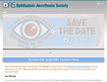 Tablet Screenshot of eyeanesthesia.org